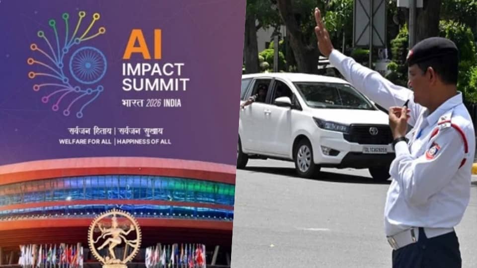 AI Impact Summit 2026 held at Bharat Mandapam in Delhi, Traffic Advisory Updates