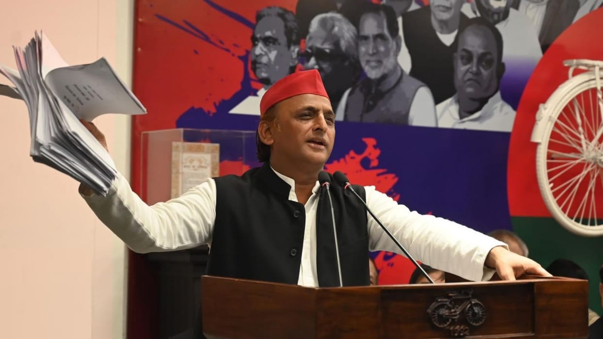 UP: Akhilesh Yadav said, seeing defeat certain, BJP is scared, is getting PDA votes cut.
