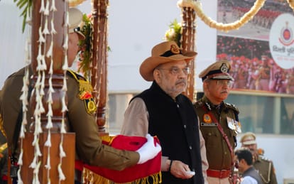 दिल्ली पुलिस के 79वें स्थापना दिवस परेड में समारोह में गृह मंत्री