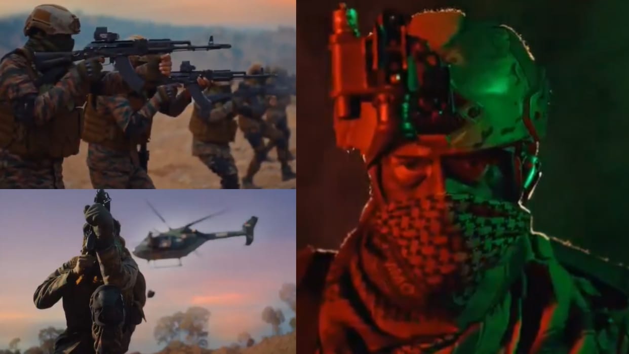 Indian Army posts video showcasing exceptional skills of Bhairav Battalion in Amitabh Bachchan iconic voice