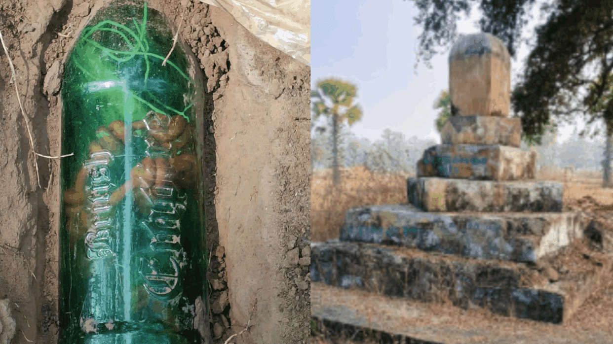 Security forces recovered bear IED and explosives during searching in two area in Bijapur
