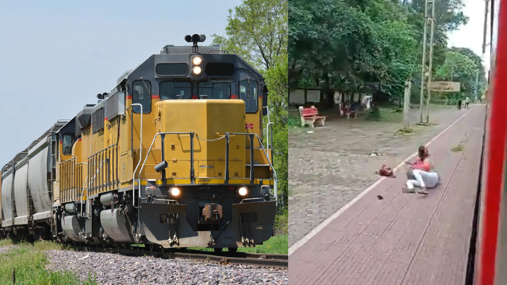 Viral Video:चलती ट्रेन से उतरने के चक्कर में कहीं हो न जाए हादसा, लोग ...