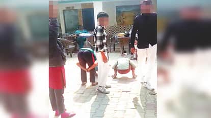 Meerut School Punishment Video Govt Principal Accused of Beating Students in Falawda news in Hindi