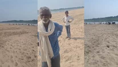 Auraiya Cattle found writhing in sand on banks of Yamuna River imprisoned with the wires of a shock machine