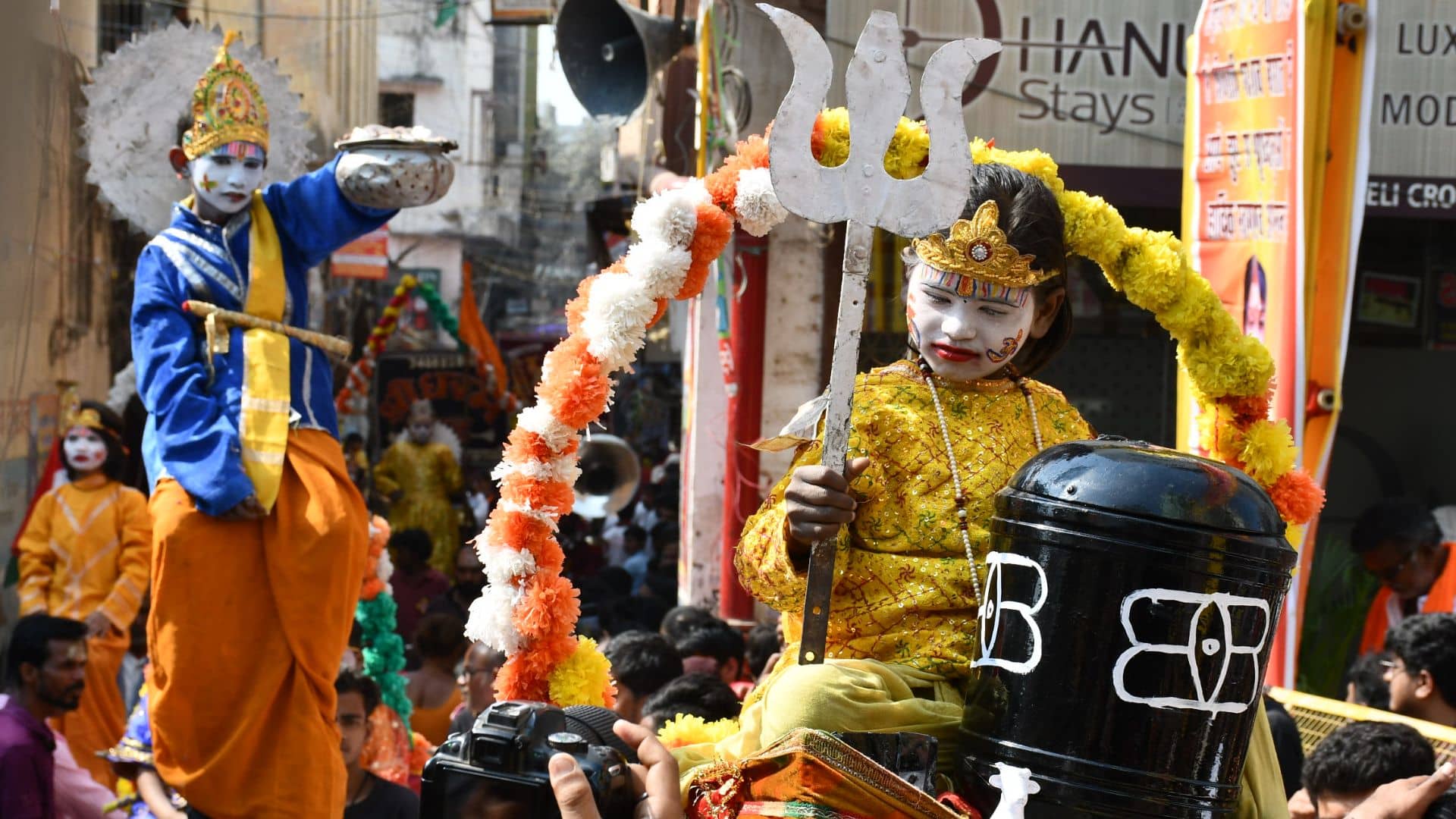 Maha shivratri 2025 Mahadev as groom with wedding procession with gods demons and ogres in Varanasi