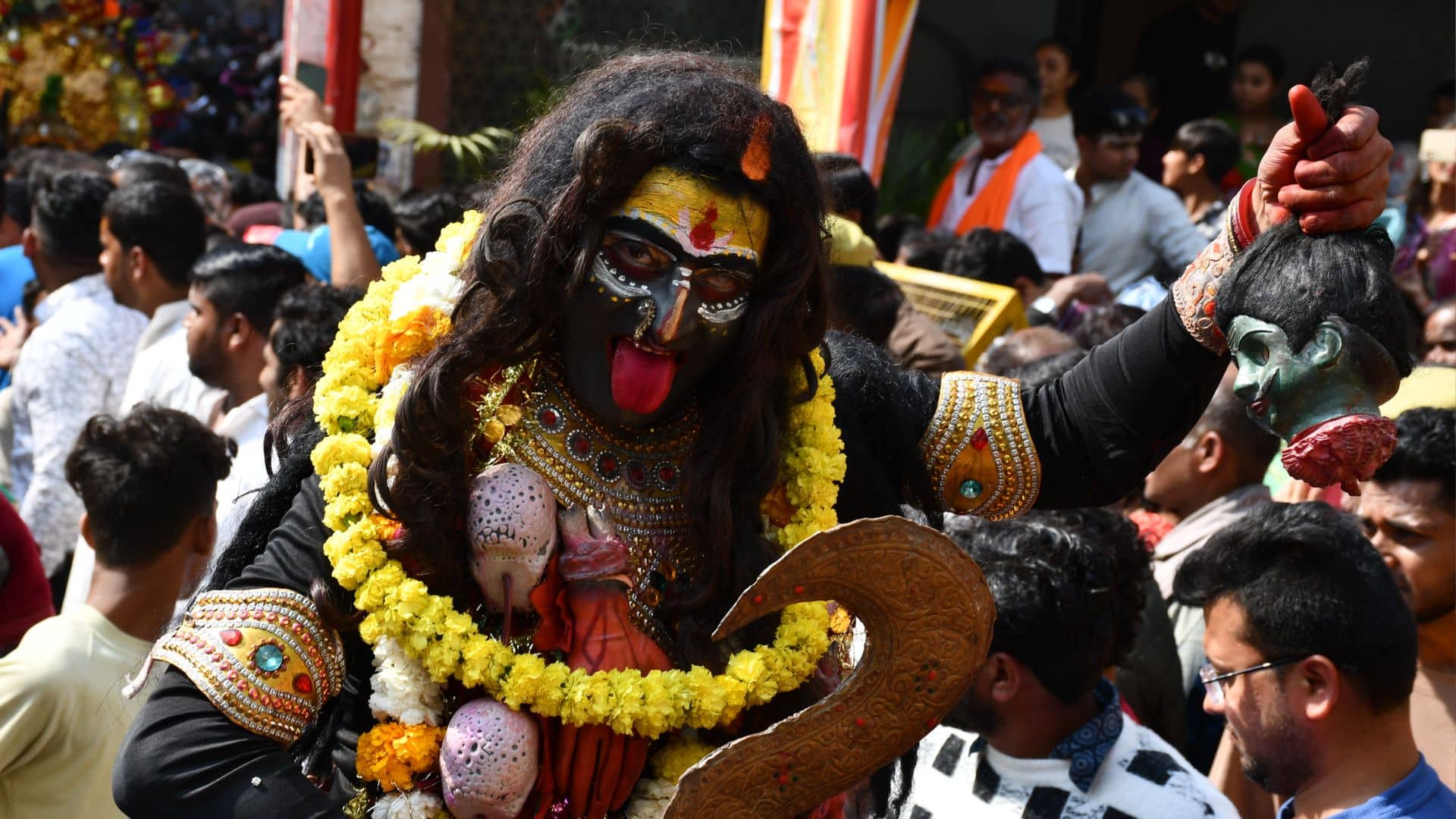 Maha shivratri 2025 Mahadev as groom with wedding procession with gods demons and ogres in Varanasi