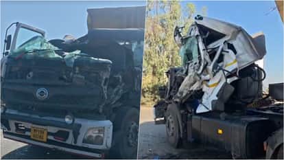 Coal-Laden Truck Crashes into Parked Vehicle on NH-43 Bypass, Driver Critically Injured