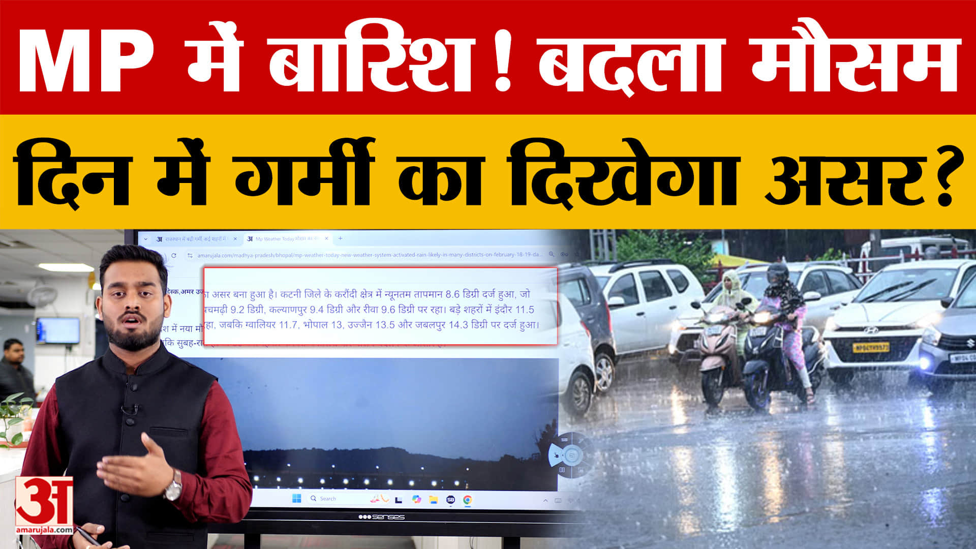 MP Weather Today: एमपी में फिर बदलेगा मौसम, बारिश को लेकर क्या अपडेट? | IMD | Rain | Amar Ujala