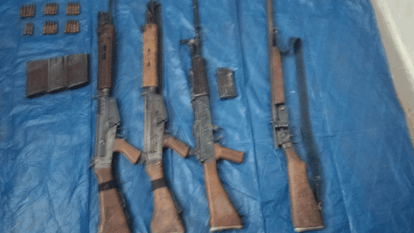 E-30 Ops team recovered huge arms dump in Satamari hill Gariaband