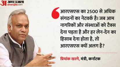 Priyank Kharge Calls RSS Devil, Questions Funding and Legal Status; Says BJP Is Its Shadow