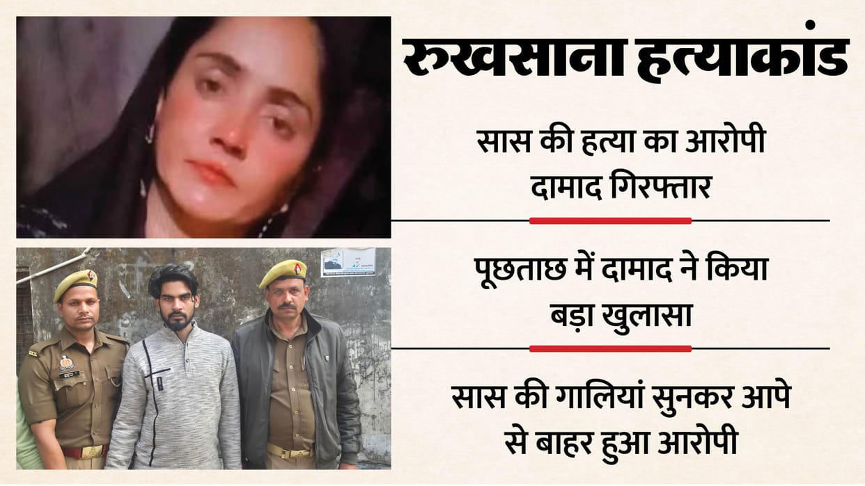 Moradabad Rukhsana murder case Mother-in-law murder accused arrested He made disclosure during interrogation