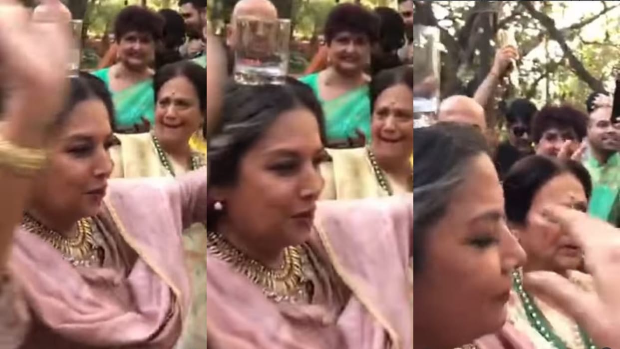 Shabana Azmi shares throwback dance video tried to balance glass on head