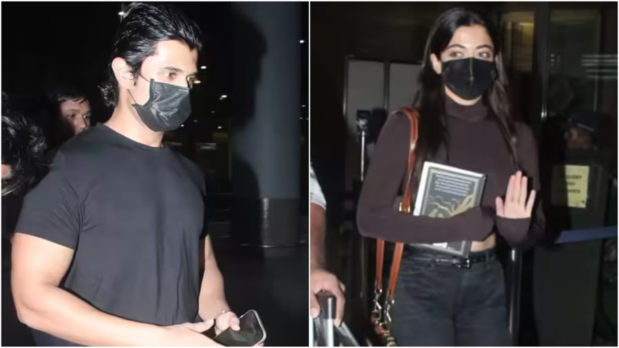 Amid Wedding Rumours Rashmika Mandanna And Vijay Deverakonda Reached Mumbai Leave In The Same Car