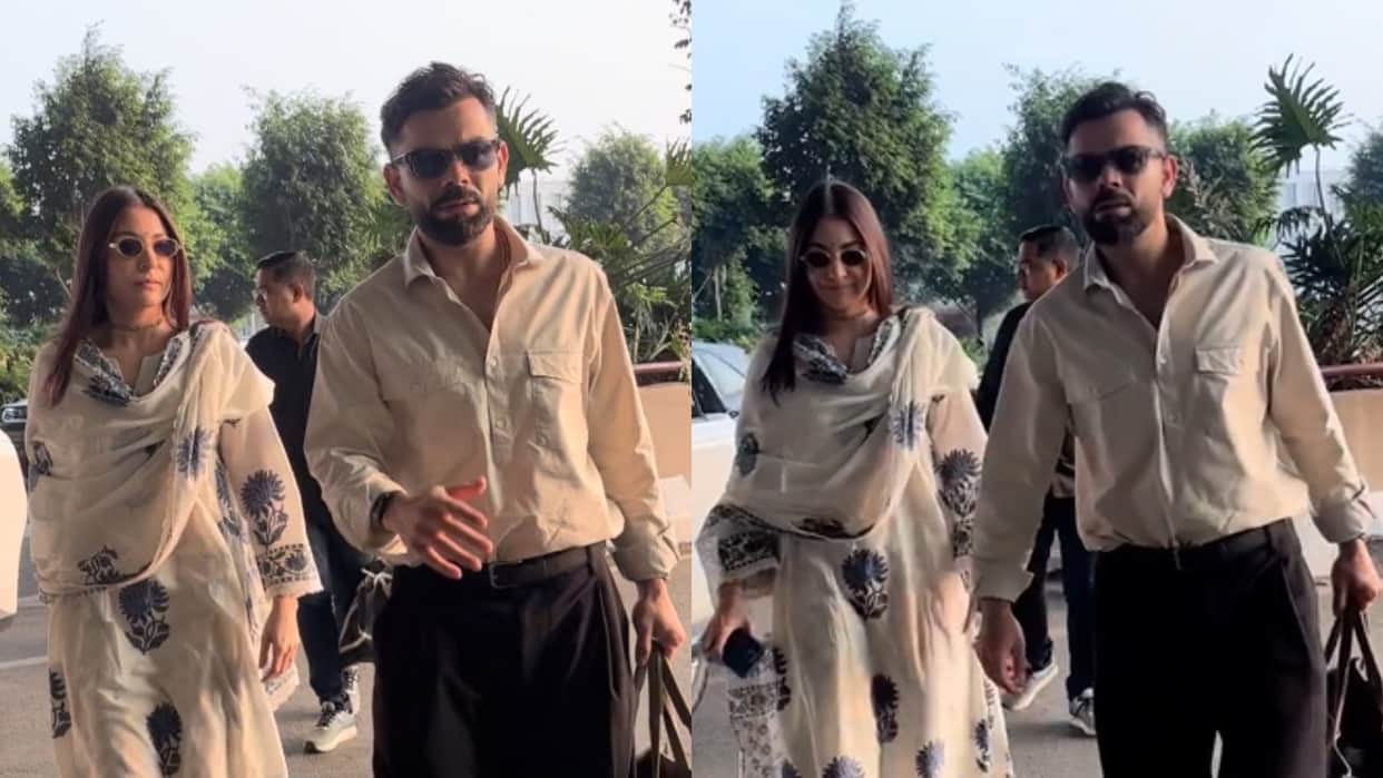 Virat Kohli And Anushka Sharma Were Seen Twinning At Mumbai Airport Their Cool Look Went Viral On Social Media