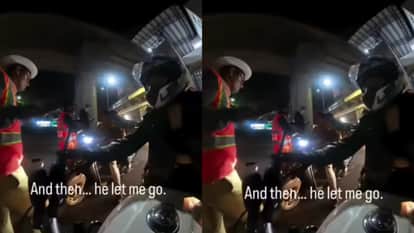 Woman Biker Stopped By Bengaluru Traffic Cop But Then Something Happened That Give You Smile