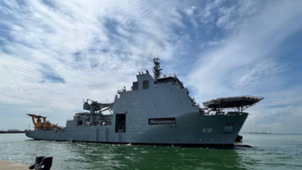 INS Nistar first indigenously designed & constructed Diving Support Vessel