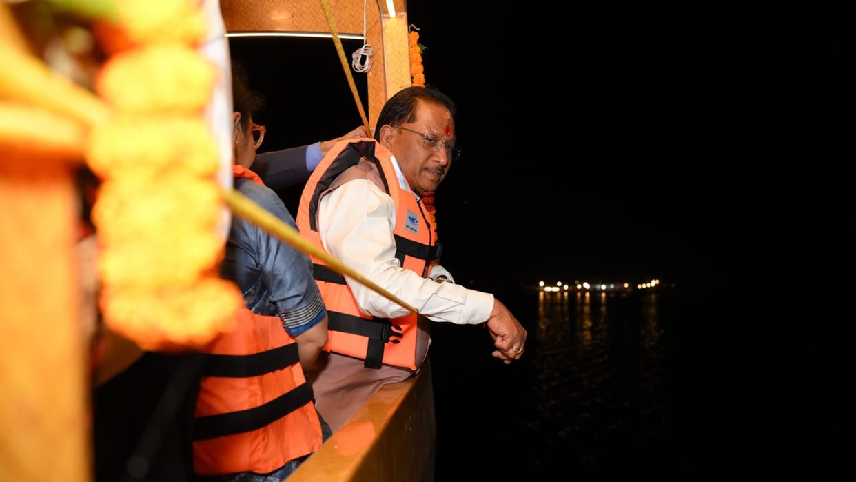 CG News: CM Sai inspects boating and watersports facilities at Jhumka Reservoir KOREA