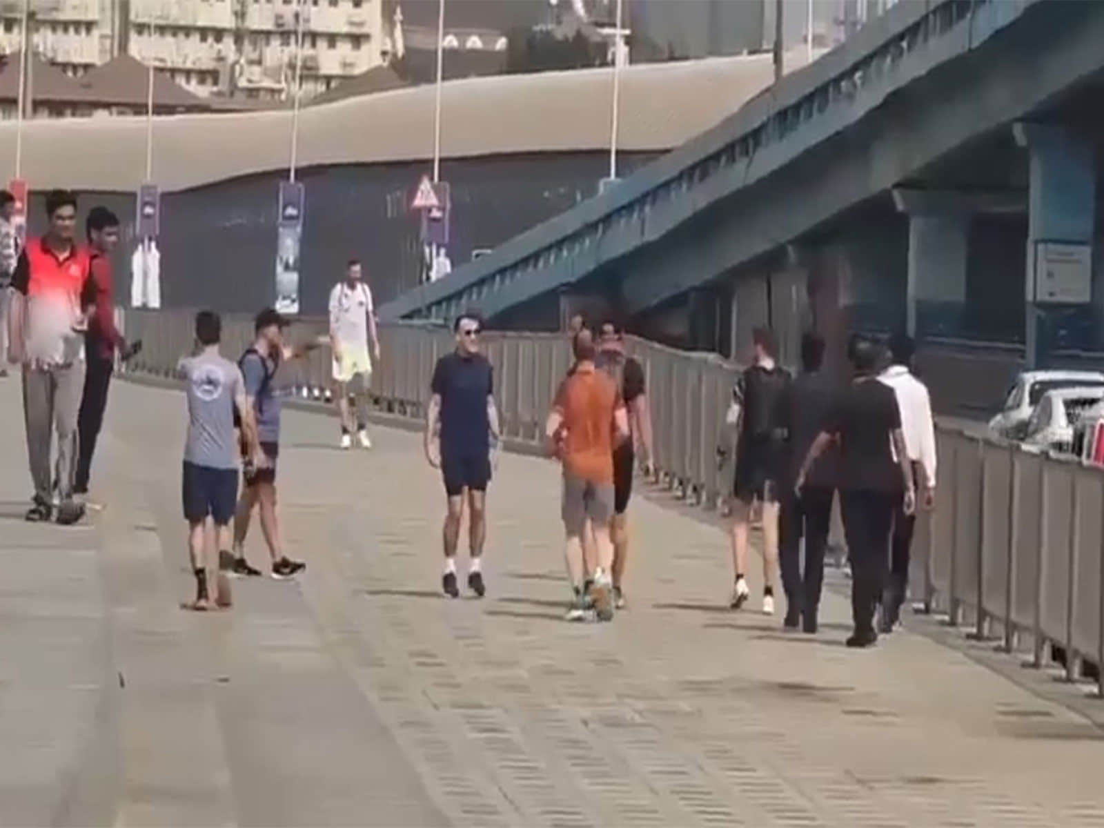 French President Macron follows his fitness routine, goes for a morning jog in Mumbai