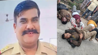 Police team from Gorakhpur went to Kushinagar to raid by Scorpio,Inspector killed,5 injured in road accident