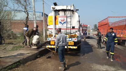 Accident in Ambala empty diesel tanker explodes killing young man