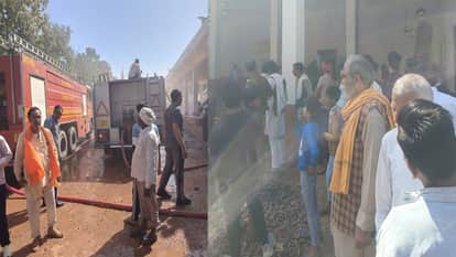 Massive Fire Breaks Out at Cold Storage in Gehanhu Village, Agra; Short Circuit Causes Heavy Loss