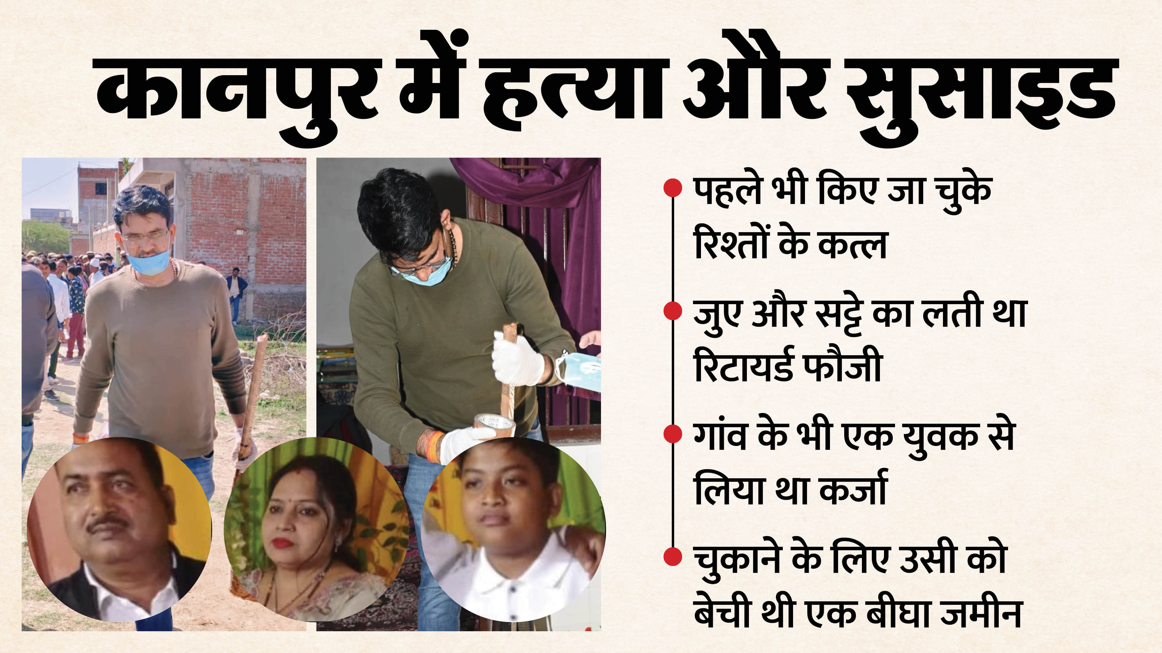 Kanpur Murder And Suicide Case Online gambling addiction made him indebted, even farm and house were sold