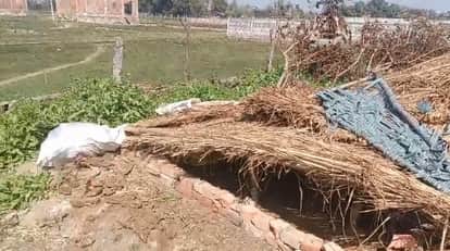 Kanpur 50 trees were felled on disputed land hut was set on fire and a woman was beaten for protesting