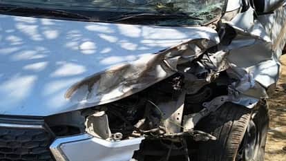 car lost balance and hit the railway gate