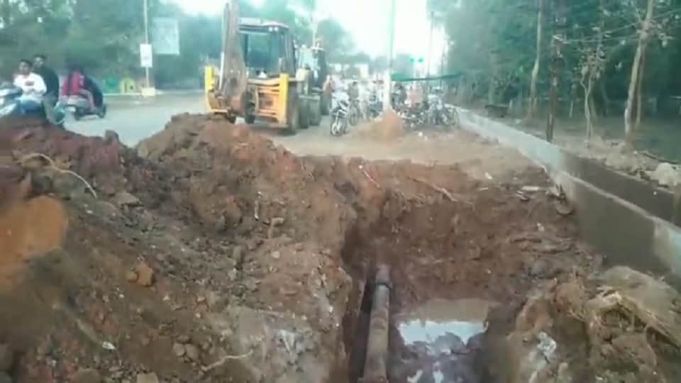 Allegations of negligence in the construction of Gaurav Path at a cost of Rs 10 crore