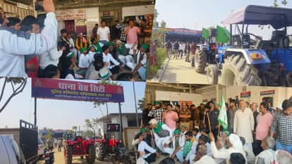 Farmers reached Wave City police station after the builder's FIR