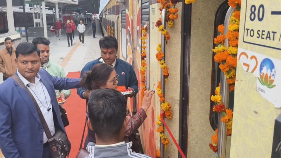 Bharat Gaurav train departs with 200 pilgrims from Rishikesh will take them to several pilgrimage