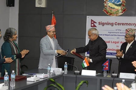 India and Nepal sign legal aid agreement to help in investigation of criminal cases