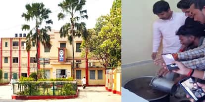 ABVP protests after mutton and chicken are prepared on the foundation day of the college; Bhojpur News