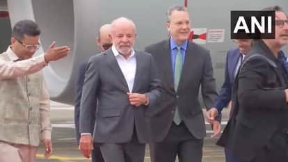 Brazilian President Luiz Inácio Lula da Silva arrives in Delhi, to attend the India AI Impact Summit 2026