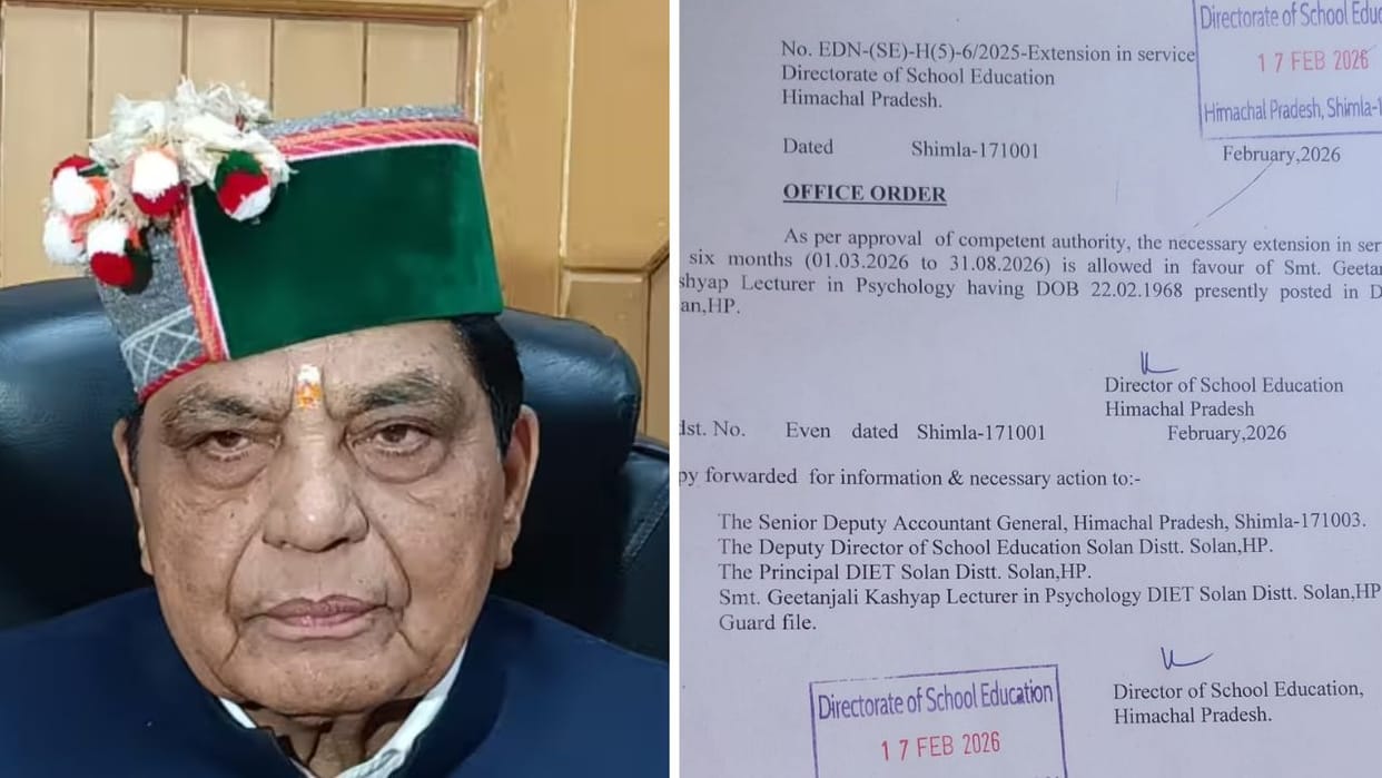 Himachal News Health Minister Dhaniram Shandil's daughter gets six months' extension order issued