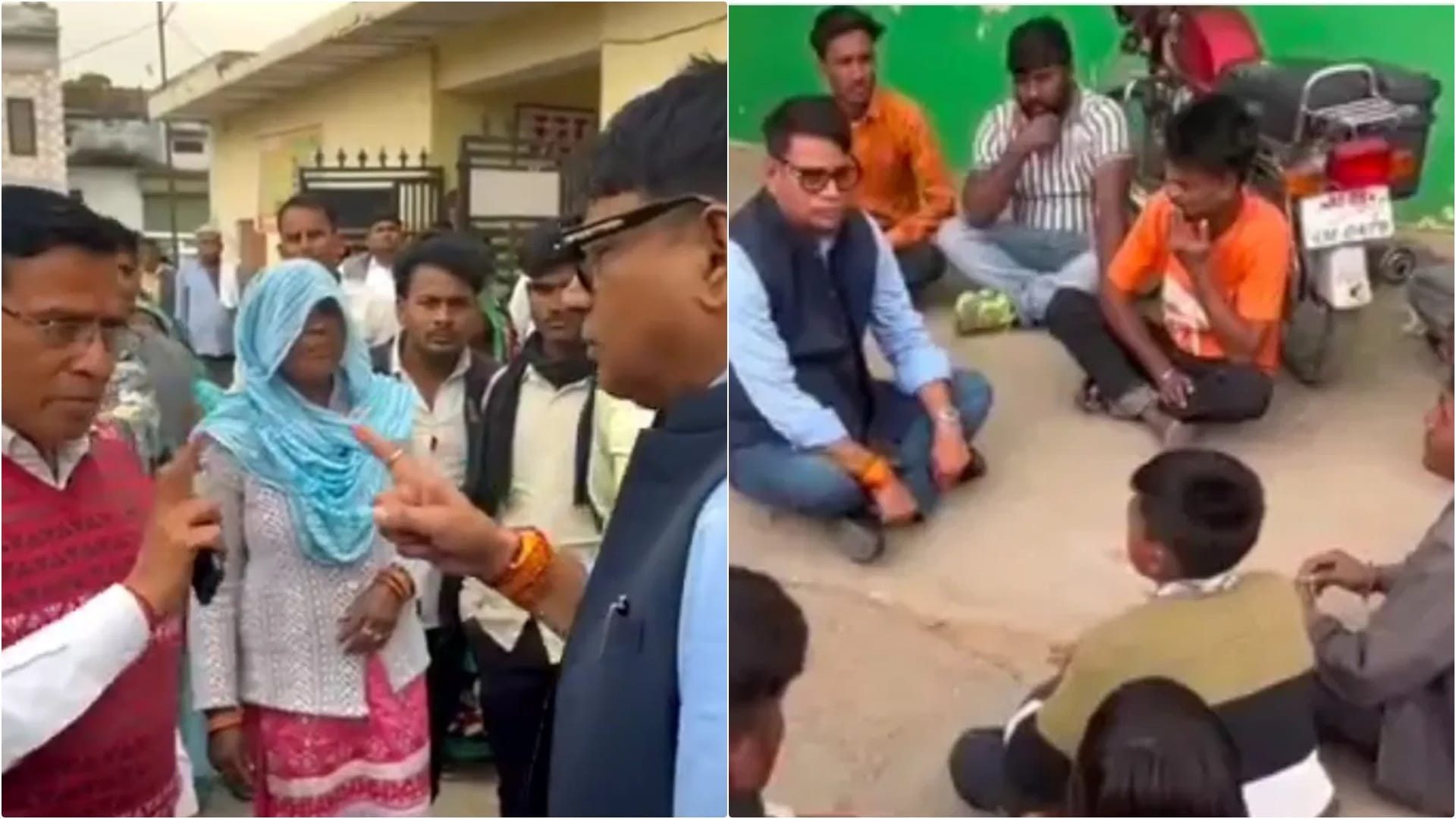 बहस के बाद धरने पर बैठे पूर्व विधायक ओमप्रकाश हुडला