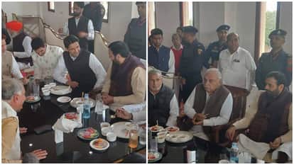 A political gathering was seen at the Daulatpuria family reception