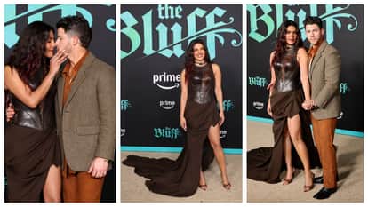 World premiere of the film The Bluff in Los Angeles priyanka chopra with nick jonas
