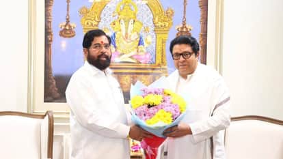 Maharashtra: Eknath Shinde Meets MNS Chief Raj Thackeray in Mumbai Amid Political Buzz