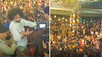 International Shivratri Festival Mandi Artist climbed on the railing and started dancing and singing