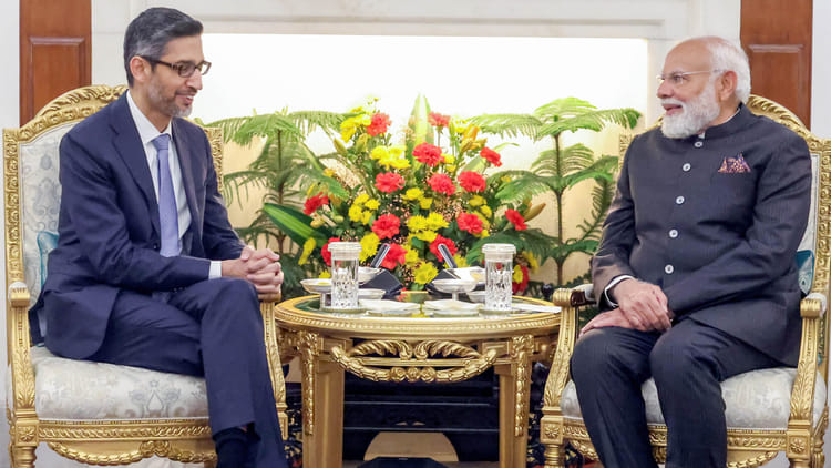 AI Summit: गूगल प्रमुख सुंदर पिचाई ने पीएम मोदी से की मुलाकात, एआई इम्पैक्ट समिट में 20 फरवरी को लेंगे भाग