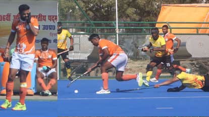 Hockey tournament in Varanasi 90-minute match draw Olympian Lalit Upadhyay played for 23 minute despite injury