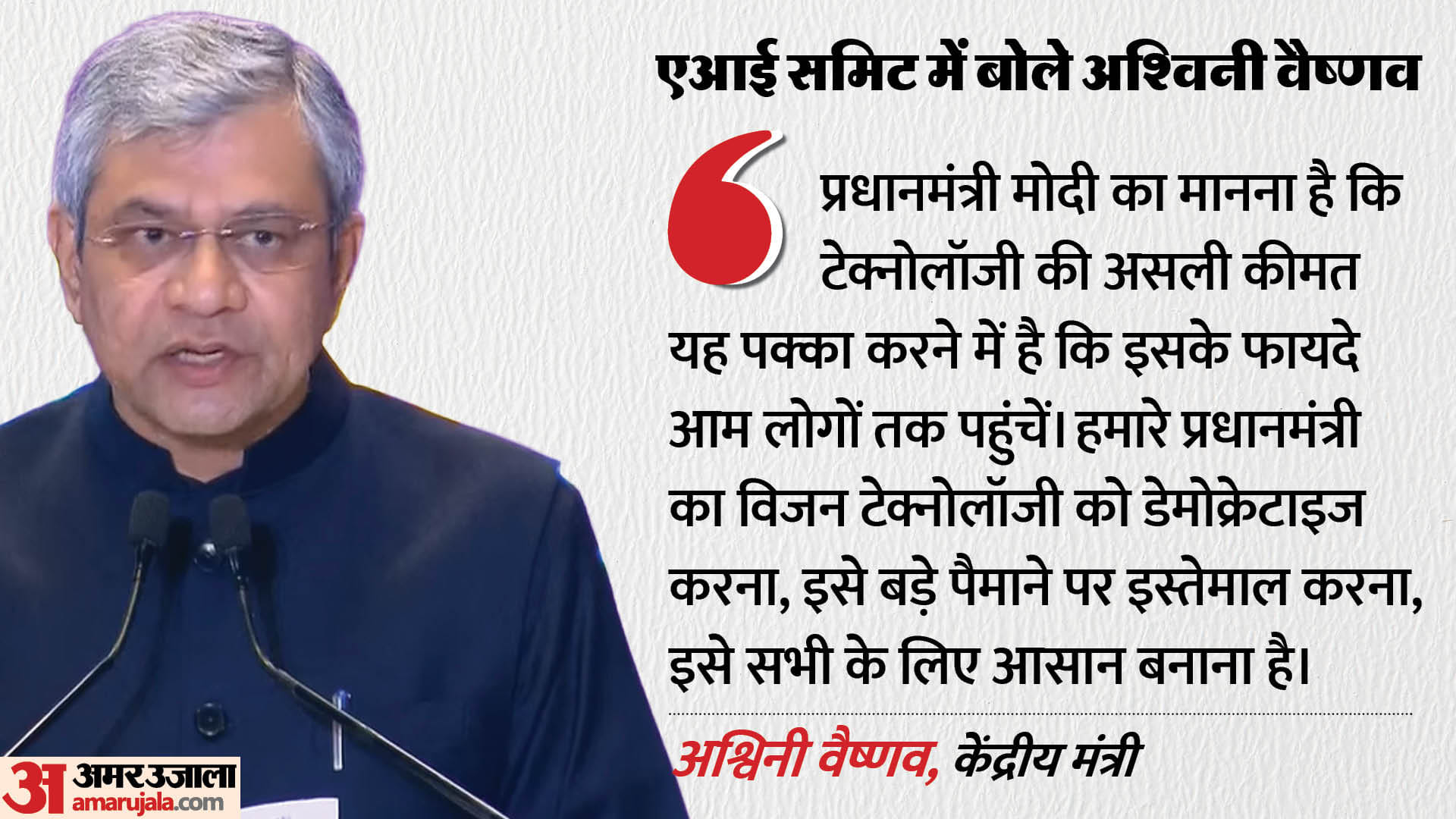 अश्विनी वैष्णव ने किया संबोधन