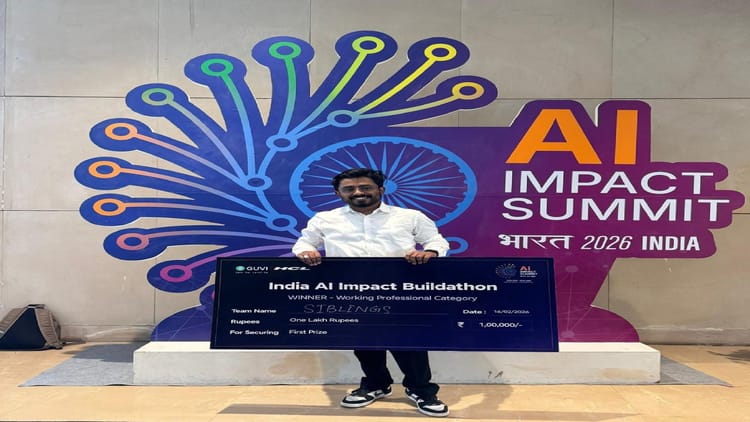 राष्ट्रीय मंच पर छत्तीसगढ़ ने लहराया परचम: इंडिया AI इंपैक्ट बिल्डथॉन में रायपुर के अनुराग और आस्था रहे प्रथम