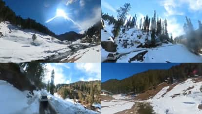 Video of snowfall in Jai Valley of Doda in Jammu and Kashmir center of tourist attraction