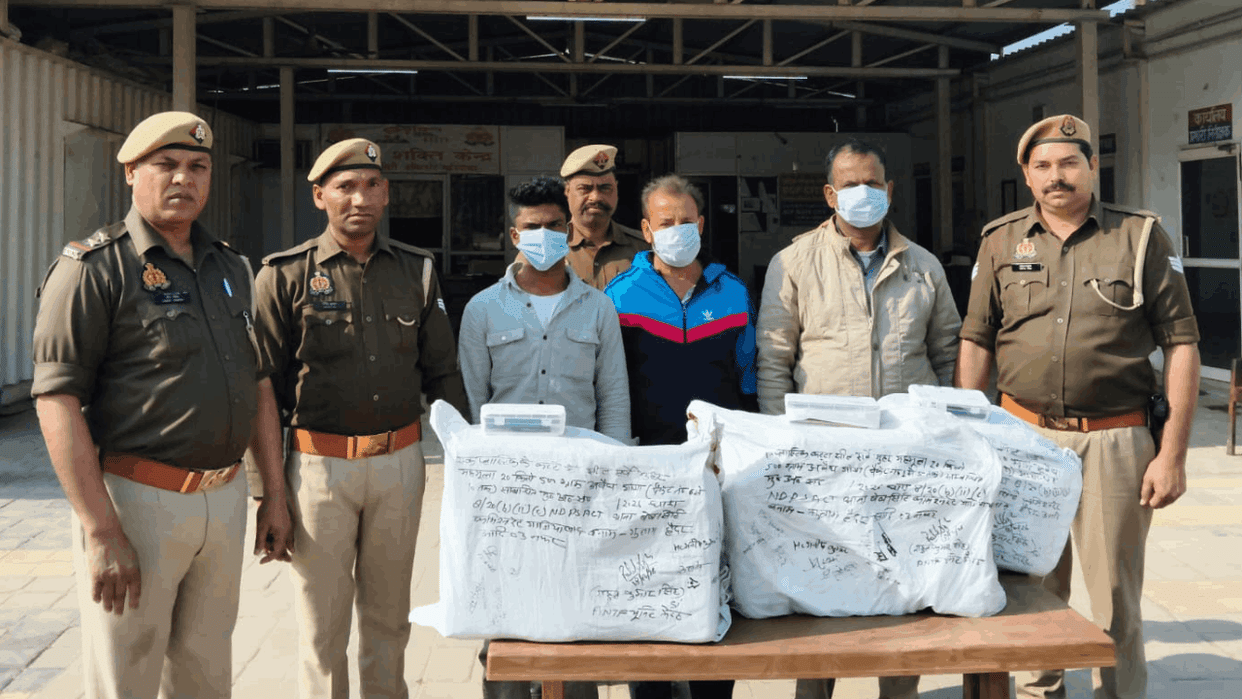 Three smugglers including a father and son arrested with over 57 kg of marijuana