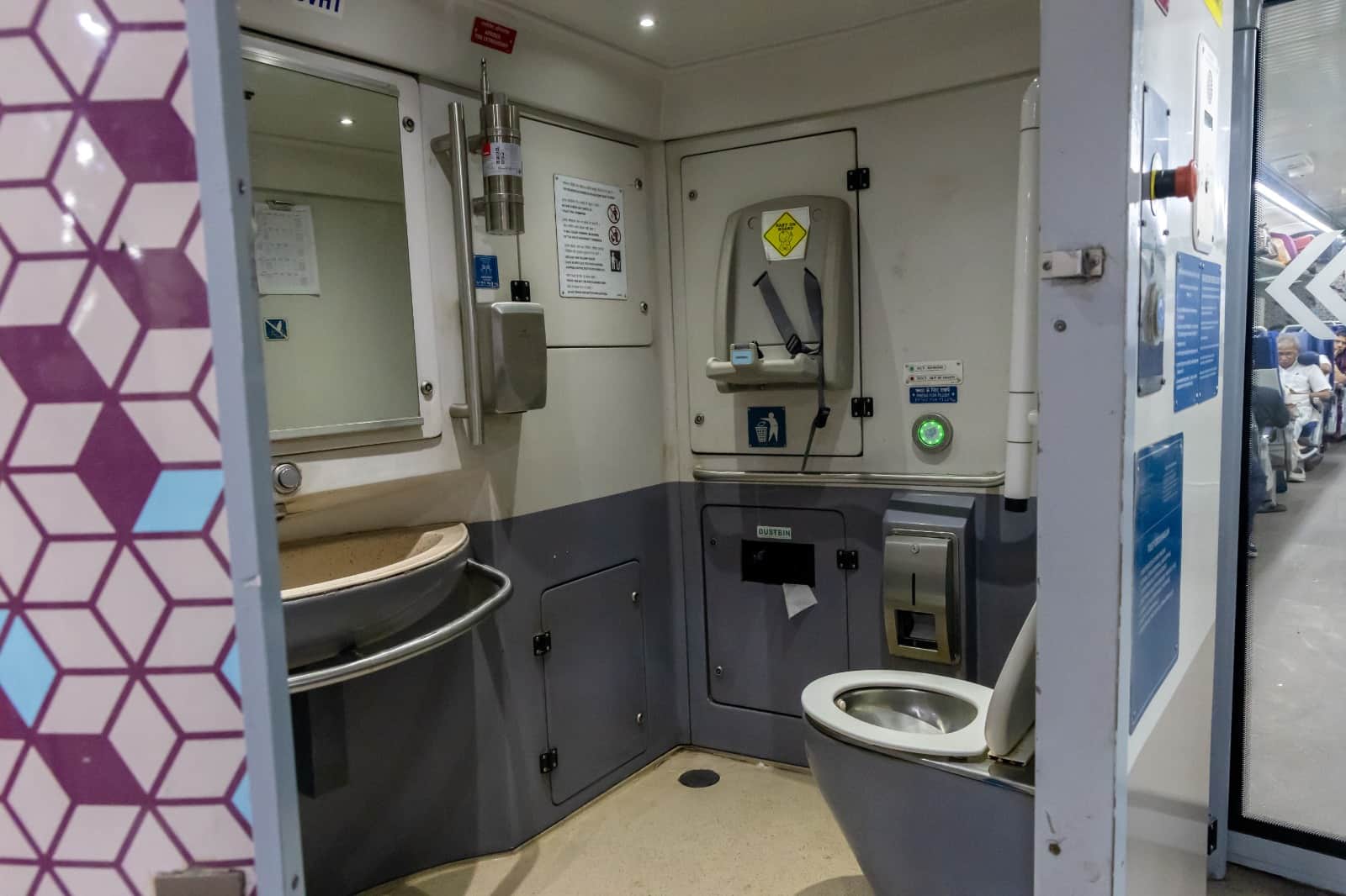 Railway Ministry Orders Replacement of Chained Mugs with Jet Sprays in Train Toilets Indian Railways news