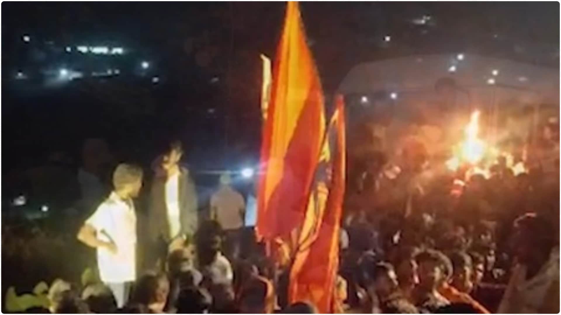 शिवनेरी किले में मची अफरा-तफरी