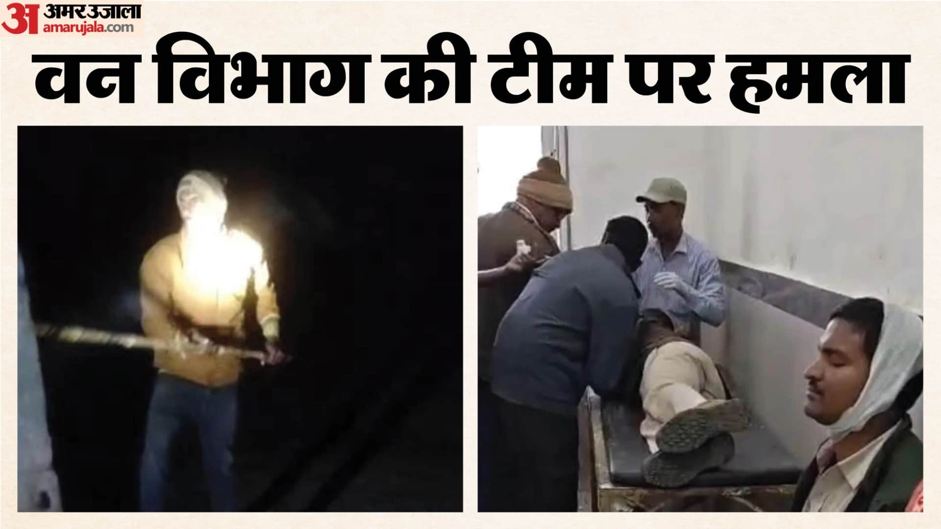 वन विभाग की टीम पर जानलेवा हमला