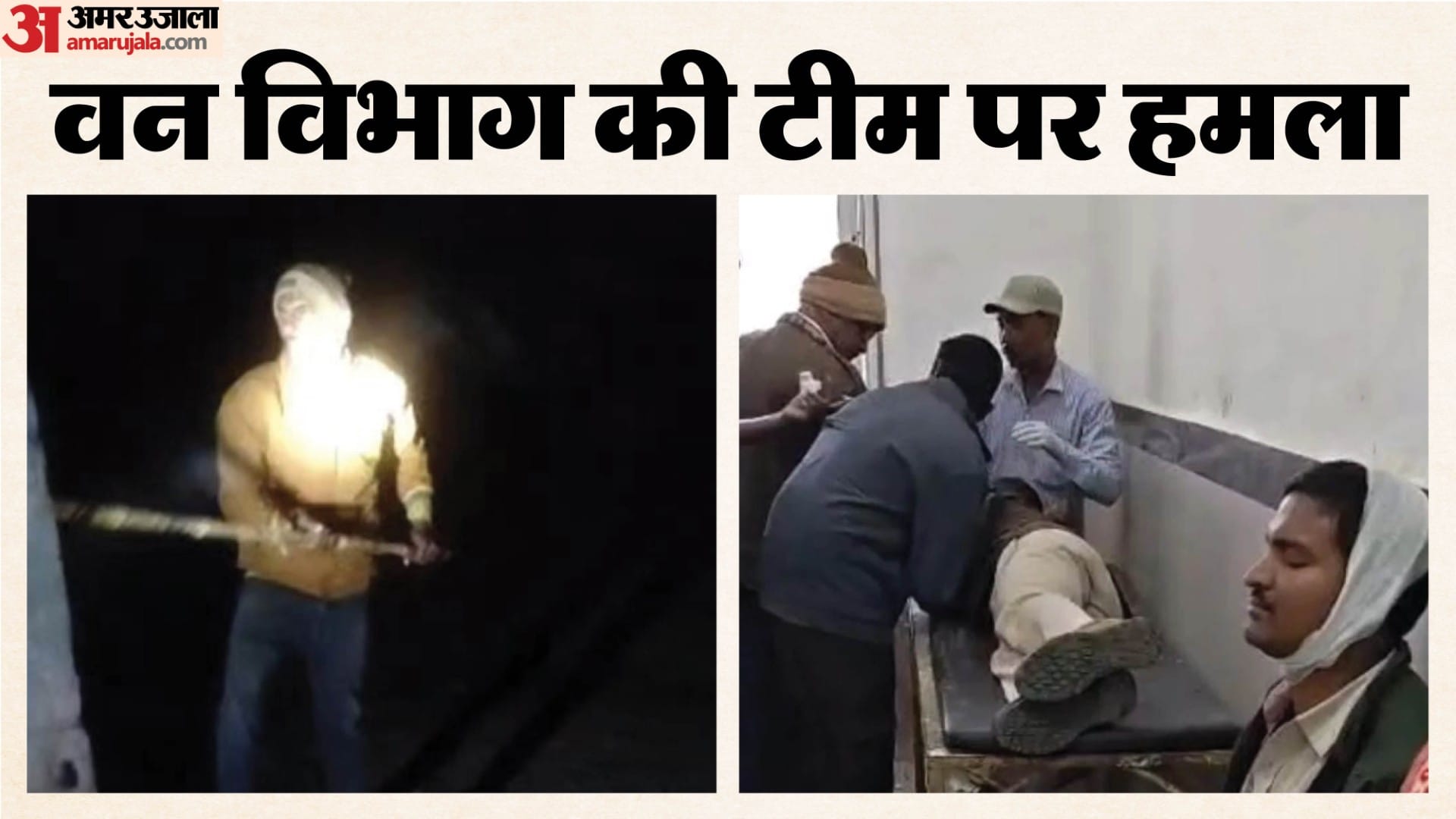 वन विभाग की टीम पर जानलेवा हमला